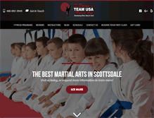 Tablet Screenshot of karatescottsdale.com